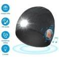 thumbnail image 1 of Mens Gifts Bluetooth Beanie with Light, Built-in Wireless Headphones & Stereo Speakers - USB Rechargeable Bluetooth Hat | Cool Gadgets Stocking Stuffers Gifts for Men Women (Black, Adult), 1 of 7