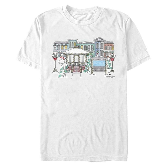 Mens Gilmore Girls Holiday in Stars Hollow Logo T Shirt