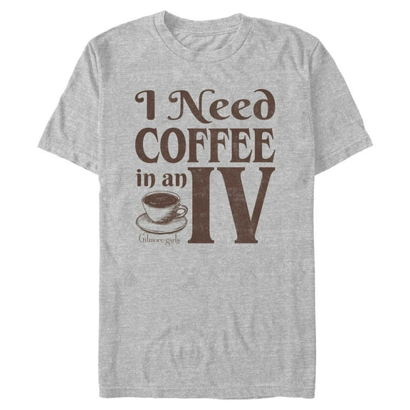 Mens Gilmore Girls I Need Coffee In An IV Quote T Shirt
