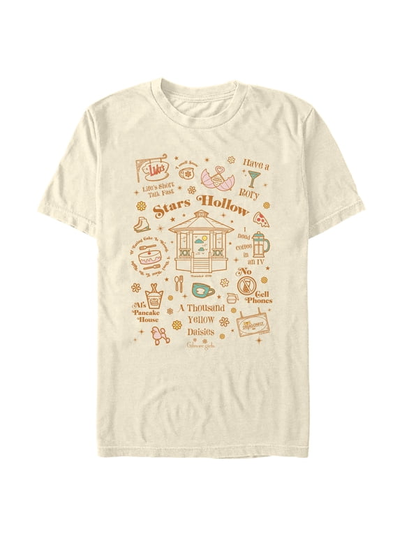 Mens Gilmore Girls Stars Hollow Collage T Shirt