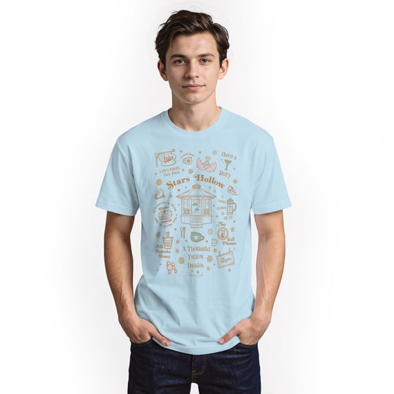Mens Gilmore Girls Stars Hollow Collage T Shirt