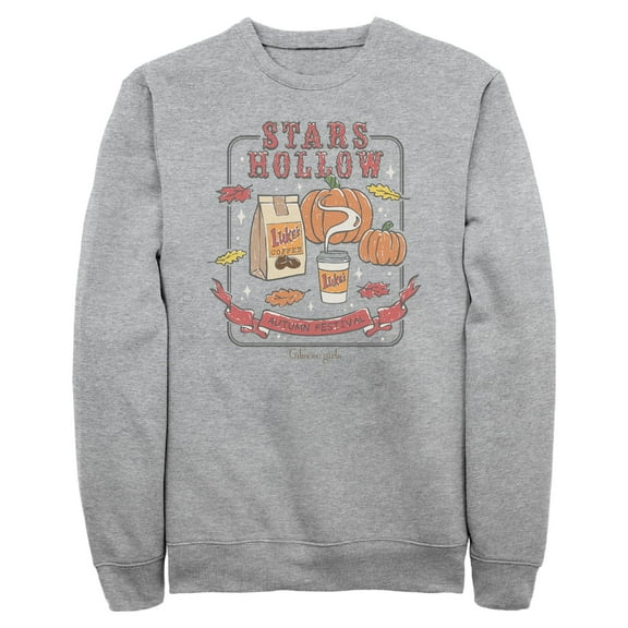 Mens Gilmore Girls Stars Hollow Pumpkin Late Sweatshirt