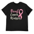 thumbnail image 1 of Mens Girls Breast Cancer Warrior, Childhood Cancer Awareness Short Sleeve T-Shirt Black 4X-Large, 1 of 5