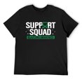 thumbnail image 1 of Mens Glaucoma Support Squad Green Ribbon Awareness Warrior T Shirts Black Small, 1 of 5
