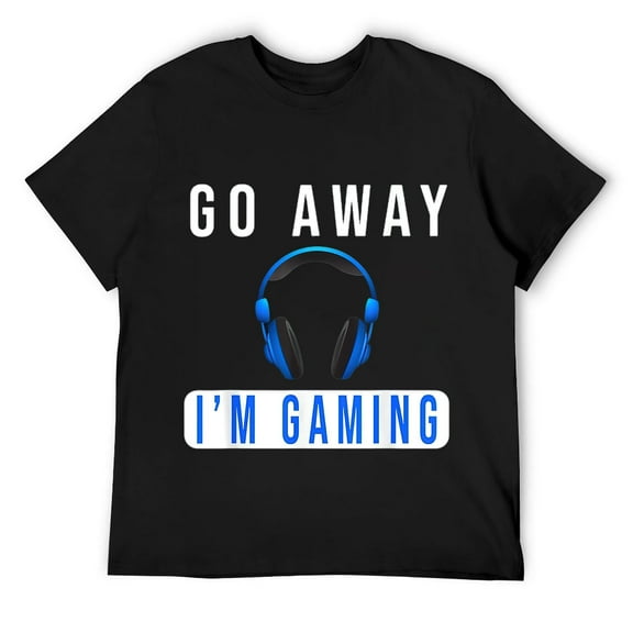 Mens Go Away I'm Gaming Don't Disturb video Gamer T-Shirt Black 3X-Large