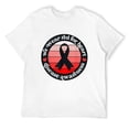 thumbnail image 1 of Mens Go Red American Health Heart Month Awareness In February T-Shirt White 2X-Large, 1 of 5
