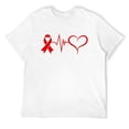 thumbnail image 1 of Mens Go Red - American Heart Health Month Awareness In February Sweatshirt White 3X-Large, 1 of 5
