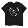 thumbnail image 1 of Mens Go Red Heart Health Month Tee American Heart Health T-Shirt Black 3X-Large, 1 of 5