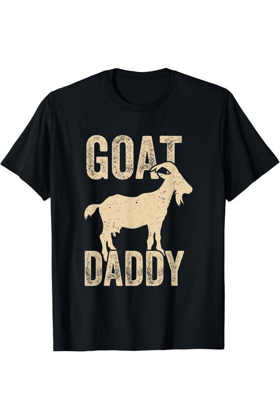 Mens Goat Daddy The Greatest Dad Of All Time T-Shirt