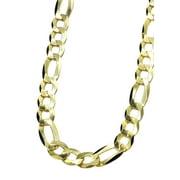 FROST NYC Mens Gold Chain - Solid Figaro Chain - Silver / 10K / 14K