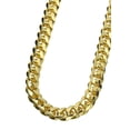 thumbnail image 1 of Mens Gold Chain - Solid Miami Cuban Chain- Silver / 10K / 14K, 1 of 7