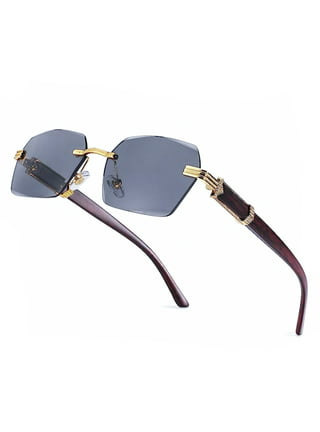Miu Frameless Rimless Sunglasses Mens For Men And Women Trendy New Style  With Color Changing Progressive Film From Dunhuang1000, $37.67