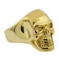 thumbnail image 1 of Mens Gold Plated Stainless Steel Skull Ring, 1 of 2