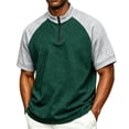 thumbnail image 1 of Mens Golf Baseball Pullover Waterproof Workout Cage Jacket Weather Resistant Short Sleeve 1/4 Zip Athletic Shirt, S, 1 of 5