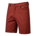 thumbnail image 1 of Mens Golf Dress Shorts Flat Front Button Elastic Waist Rolled Straight Leg Active Casual Work Shorts with Pockets, 1 of 6
