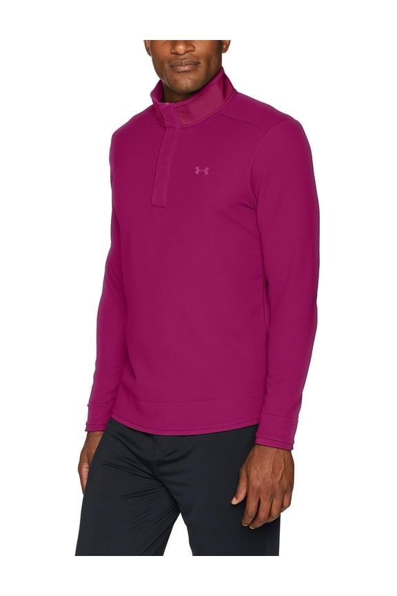 Mens Golf Mock Neck Fleece Jacket XL