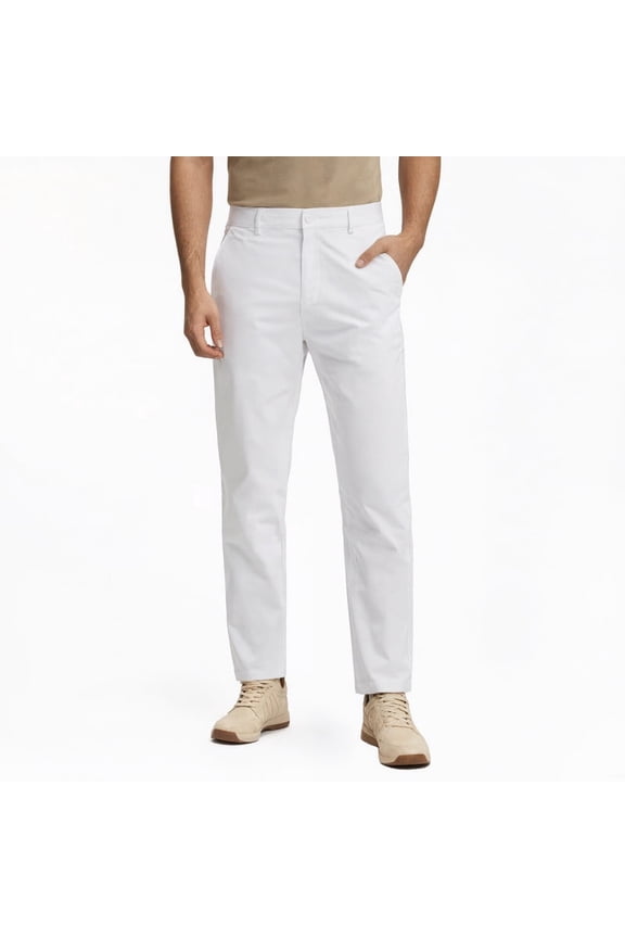 Mens Golf Pants Stretch Quick Dry Lightweight Work Dress Casual Trousers with Pockets