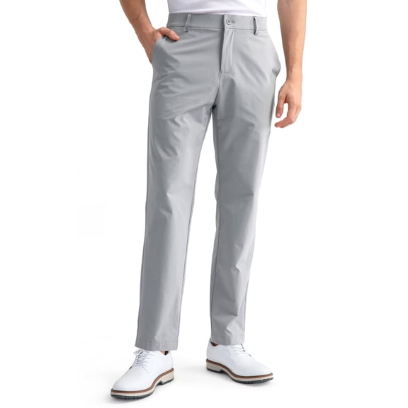 Mens Stretch Golf Pants Dress Pants 30"/32" Quick Dry Business Trousers with Utility Pocket 36Wx30L