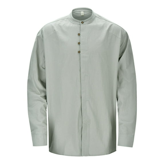 Mens Golf Polo Shirts Fashion Solid Color Stand Long Sleeve Slim Fi Mens Graphic T-Shirts,GY2,M