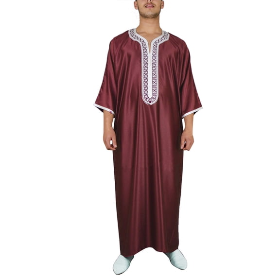 Mens Golf Polo Shirts Medium Short Sleeve Embroidered Robe Embroider Mens Undershirts,Red,XL
