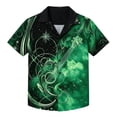 thumbnail image 1 of Mens Golf Polo Shirts Short Sleeve Tropical Button Down Mens formal Shirts,Green,L, 1 of 4