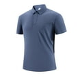 thumbnail image 1 of Mens Golf Shirt Moisture Wicking Quick-Dry Solid Short Sleeve Shirts for Men, 1 of 8