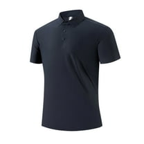 Mens Golf Shirts Dry Fit Short Sleeve Casual Performance Solid Collared Polo Shirts for Men