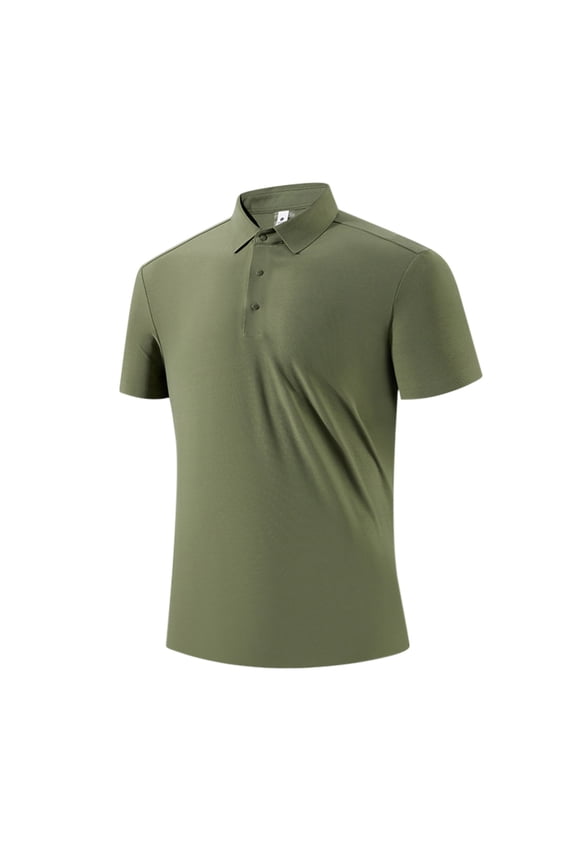 Mens Golf Shirts Dry Fit Short Sleeve Casual Performance Solid Collared Shirts for Men