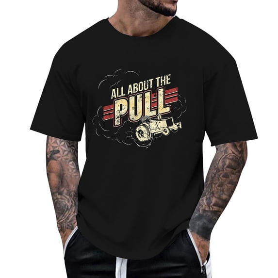 Mens Golf Shirts Patriotic Farm Tractor Print Short Sleeve Blend Holiday Top for Men,Black,M