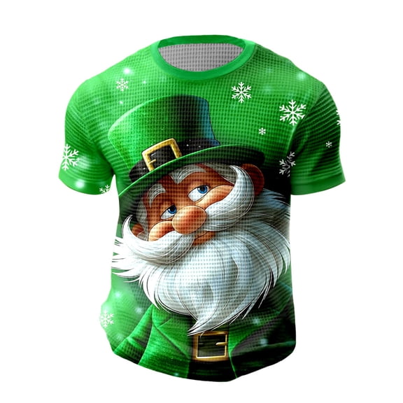 Mens Golf Shirts St. Patrick'S Day Short Sleeve Soft Breathable Crewneck Comfort Mens Sprimg Clothing,Green,XL