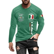 Mens Golf Shirts Stylish Long Sleeve Slim Fit Printed Versatile Mens Knit Polo,Green,3XL