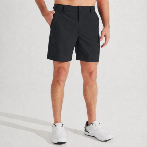 MASKERT Men Golf Shorts-7" Lightweight Casual Shorts Flat Front Hybrid Work Dress Short Quick Dry