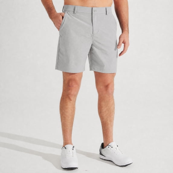 MASKERT Men Golf Shorts-7" Lightweight Casual Shorts Flat Front Hybrid Work Dress Short Quick Dry
