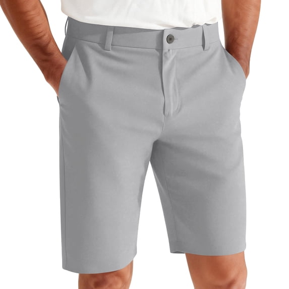 Mens Golf Shorts Classic Fit Knee Length Lightweight Hiking Casual Work Shorts with Pockets