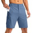 thumbnail image 1 of Mens Golf Shorts Relaxed Fit Stretch Business Casual Short Button Elastic Waist Bermuda Workout Short, M, 1 of 8