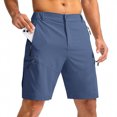 thumbnail image 1 of Mens Golf Shorts Relaxed Fit Stretch Business Casual Short Button Elastic Waist Bermuda Workout Short, S, 1 of 8