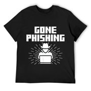 Mens Gone Phishing T-Shirt Black S