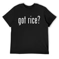thumbnail image 1 of Mens Got Rice Funny Asian Meme T-Shirt Black Medium, 1 of 5