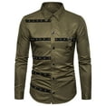 thumbnail image 1 of Mens Gothic Y2k T-Shirts, Men's Dress Shirt Long Sleeve Casual Button Down Shirts Regular Fit Inner Contrast Shirt for Business Party M-3XL, 1 of 3