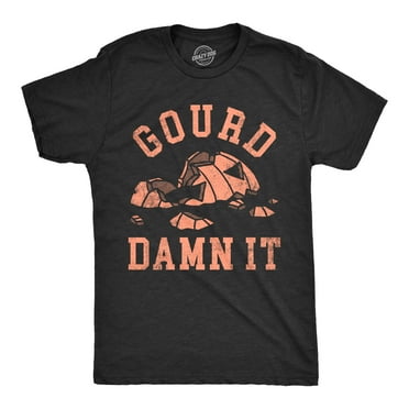 Mens Gourd Damn It T Shirt Funny Halloween Smashed Pumpkin Jack O Lantern Joke Tee for Guys Graphic Tees