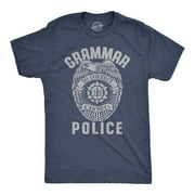 Mens Grammar Police T Shirt Funny Sarcastic English Tee Graphic Tees