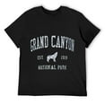 thumbnail image 1 of Mens Grand Canyon T-Shirt Vintage National Park Sports Design Tee Black, 1 of 5