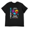 thumbnail image 1 of Mens Grandma Grandpa I Wear Blue For My Grandson Autism Awareness T-Shirt Black X-Large, 1 of 5