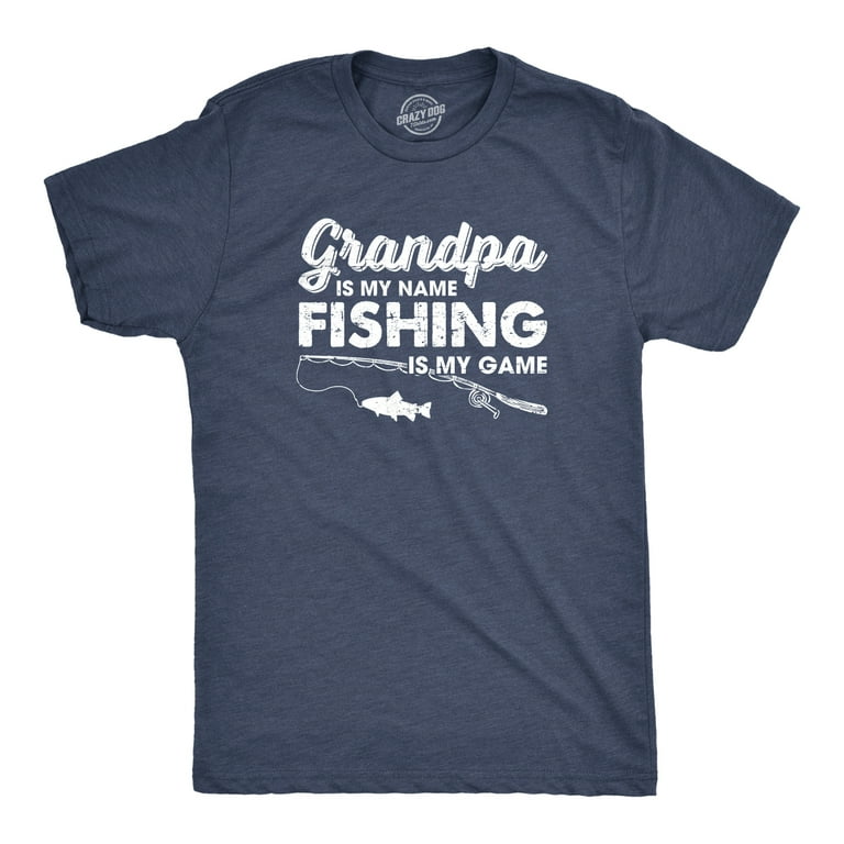 Papa Is My Name Fishing Is My Game Funny Father's Day Tshirt Papa Is My Name Fishing Is My Game Funny Father's Day Tshirt