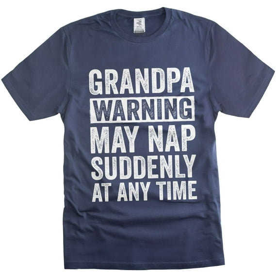 Mens Grandpa Tee Funny Grandpa Tee Grandpa May Nap Shirt Funny Grandfather Gifts Fathers Day Tee (3X-Large Navy Blue)