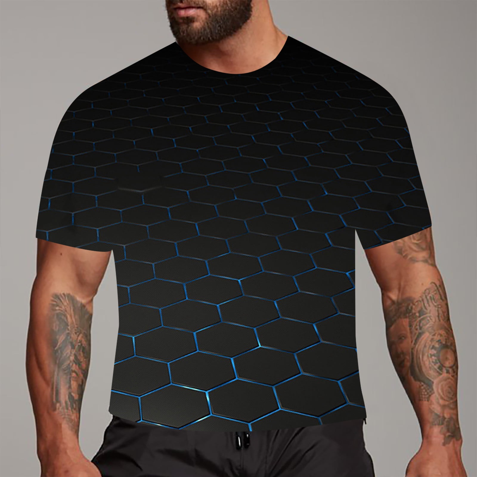 Cndeyike Men's 3D Print Graphic T-Shirt - Cool & Funny Design Tees - View #7