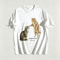 thumbnail image 1 of Graphic Tshirts for Men Novelty Cat Bless You Print T‑Shirt, Funny Pet Kitten Graphic Crewneck Short‑Sleeve Cotton Tee Casual Daily Streetwear Tops,White,4XL, 1 of 9