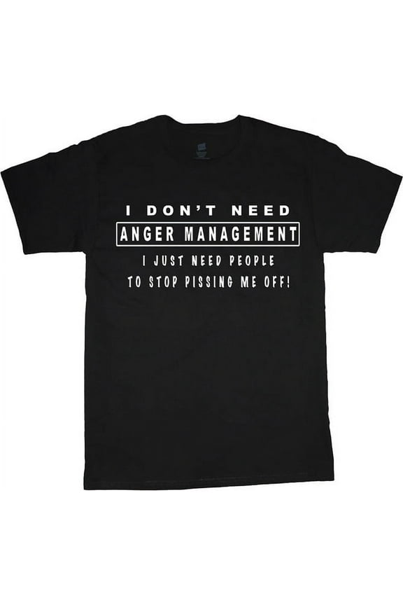 Mens Graphic Tee Anger Management Funny T-shirt