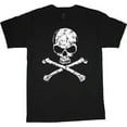 thumbnail image 1 of Mens Graphic Tee Jolly Roger Skull Crossbones T-shirt, 1 of 1