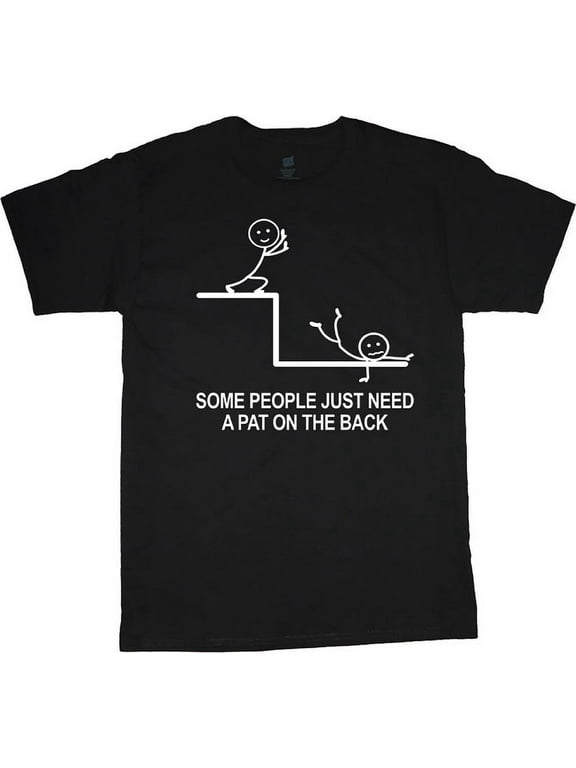 Mens Graphic Tee Stick Figure Funny T-shirt